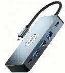 vk-access-link-series-7-in-1-hub-pd-100w-byl-2312-gray-main.png Link Series 7 IN 1 HUB -PD 100W - BYL-2312 - Image 1