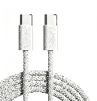 vk-access-type-c-type-c-60w-fast-braided-charging-cable-white-main.png Type C-Type C 60W Fast Braided Charging Cable - / - Image 1