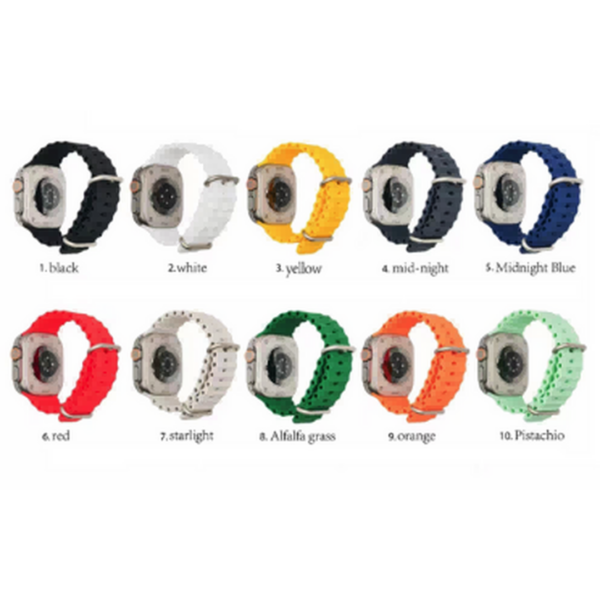 Ocean Silicone strap-VK06 - For iWatch 38|40|41m